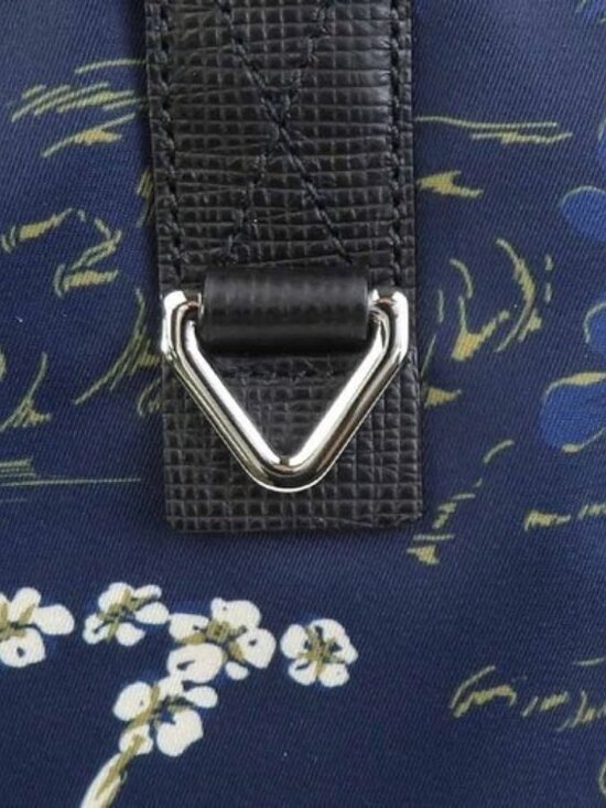 Auth BALLY Backpack Navy/Black Nylon - 56141g main image 14